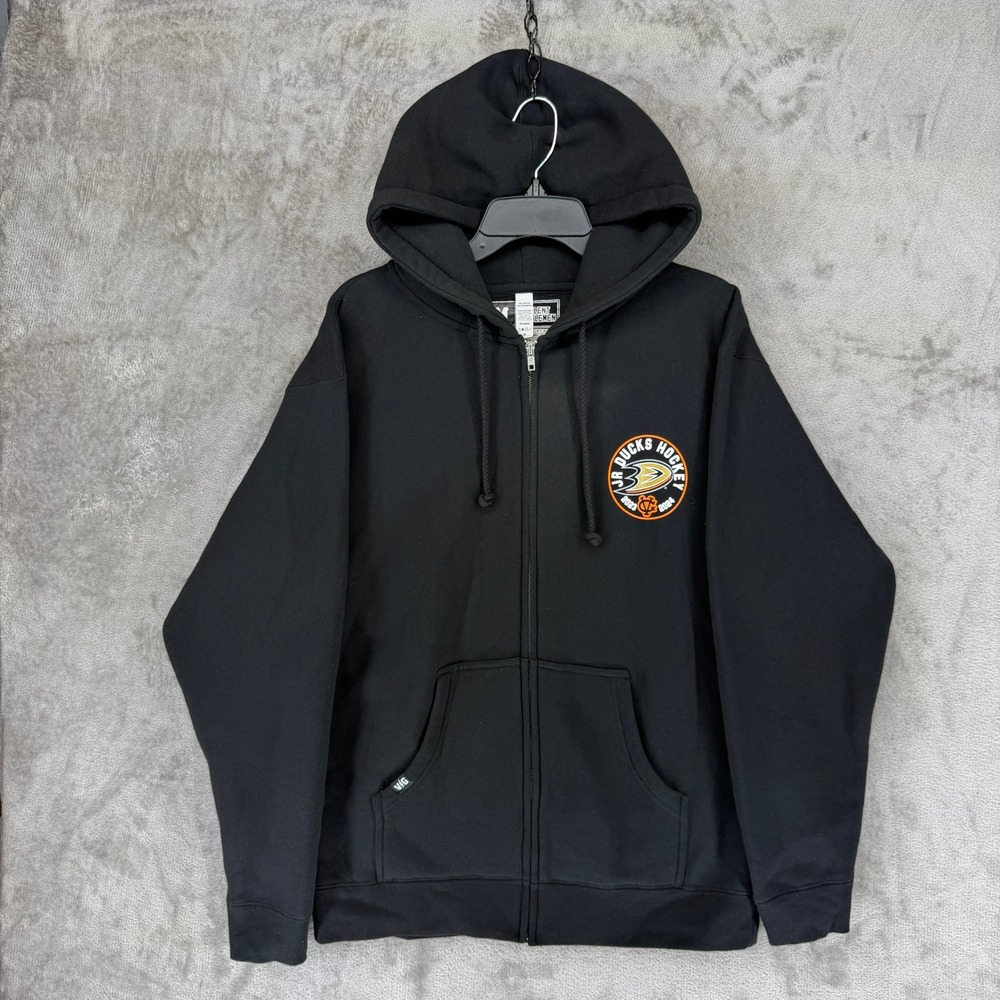 Violent‎ Gentlemen Jr Ducks Hockey Black Full Zip Hoodie Mens Medium 2023-2024